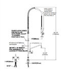 1.42GPM Messingwerbung vor Rinse Spray Unit fournisseur